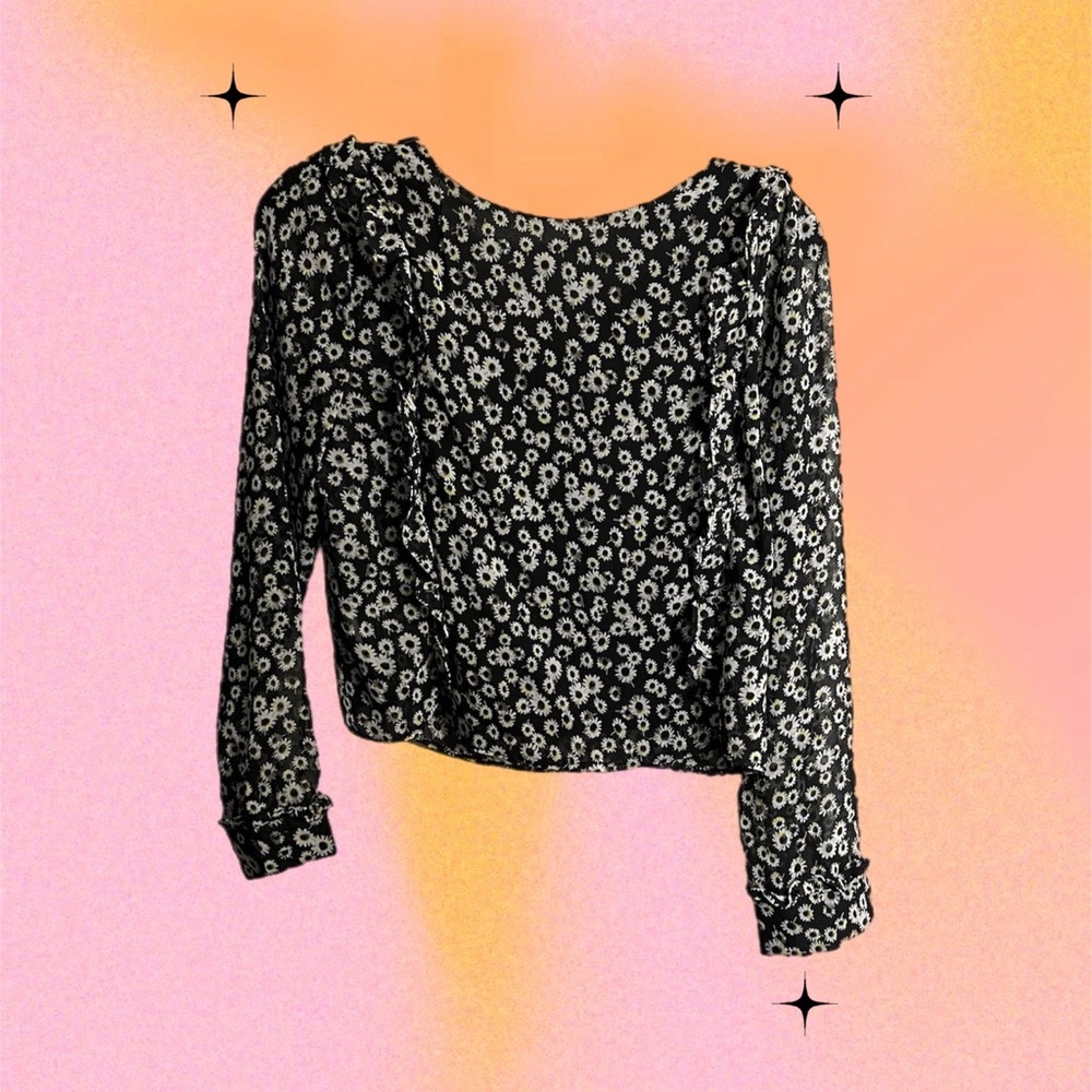 Women's Cropped Daisy Blouse